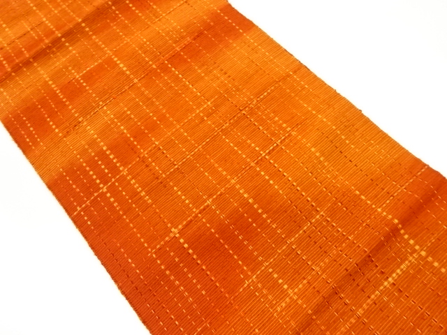 JAPANESE KIMONO / VINTAGE NAGOYA OBI / WOVEN GRID